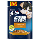 Felix As Good As It Looks Chicken In Jelly Pouch Pmp £1.59 100g
